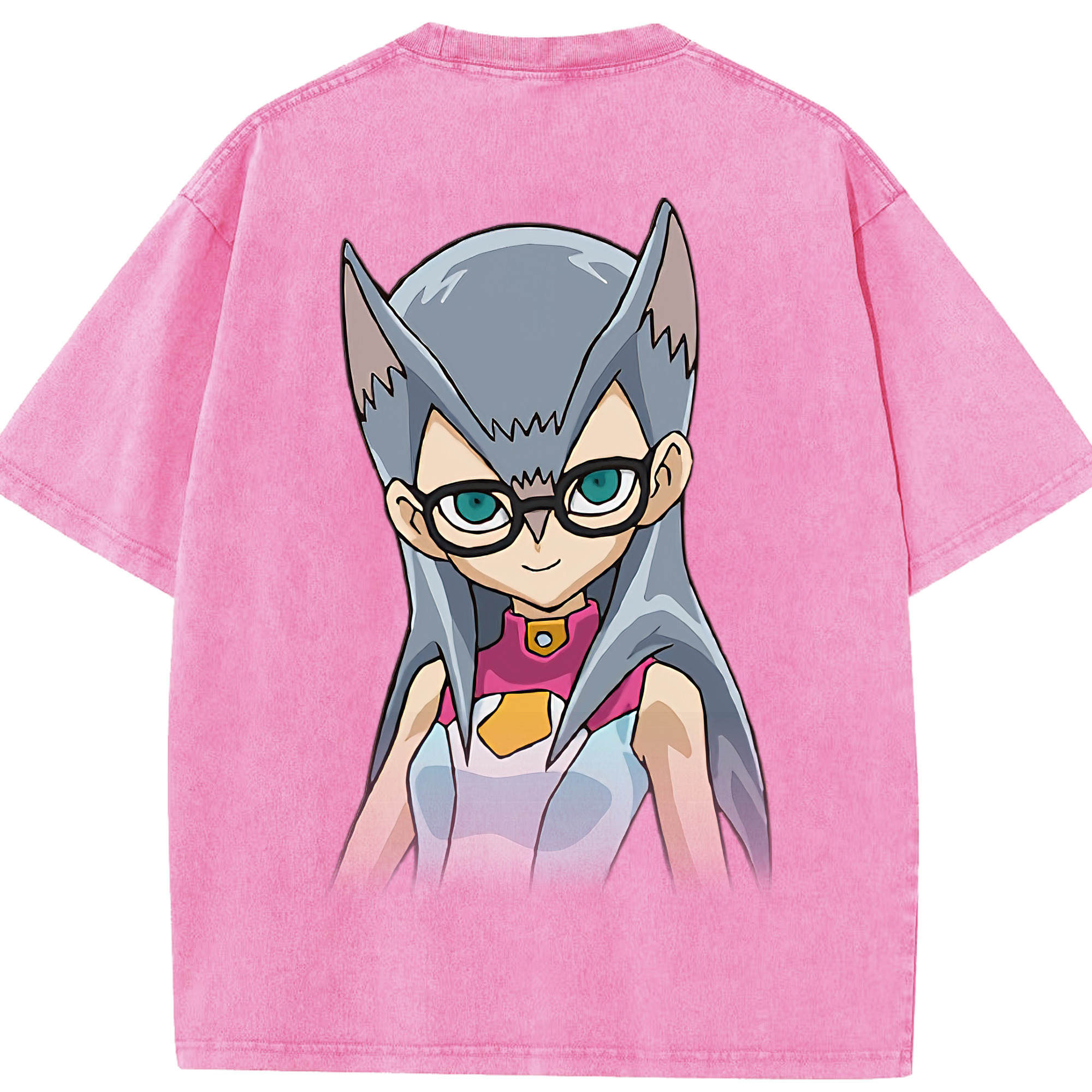 （画像用） 遊☆戯☆王 Yu-Gi-Oh! 綿100% ヴィンテージ風 半袖Tシャツ（背面プリント）